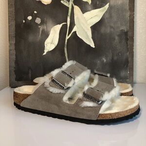 Birkenstock Arizona Shearling Lined Sandals, Sz 9 NWOT